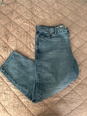 Mango Straight-Leg Women's Blue Denim Jeans